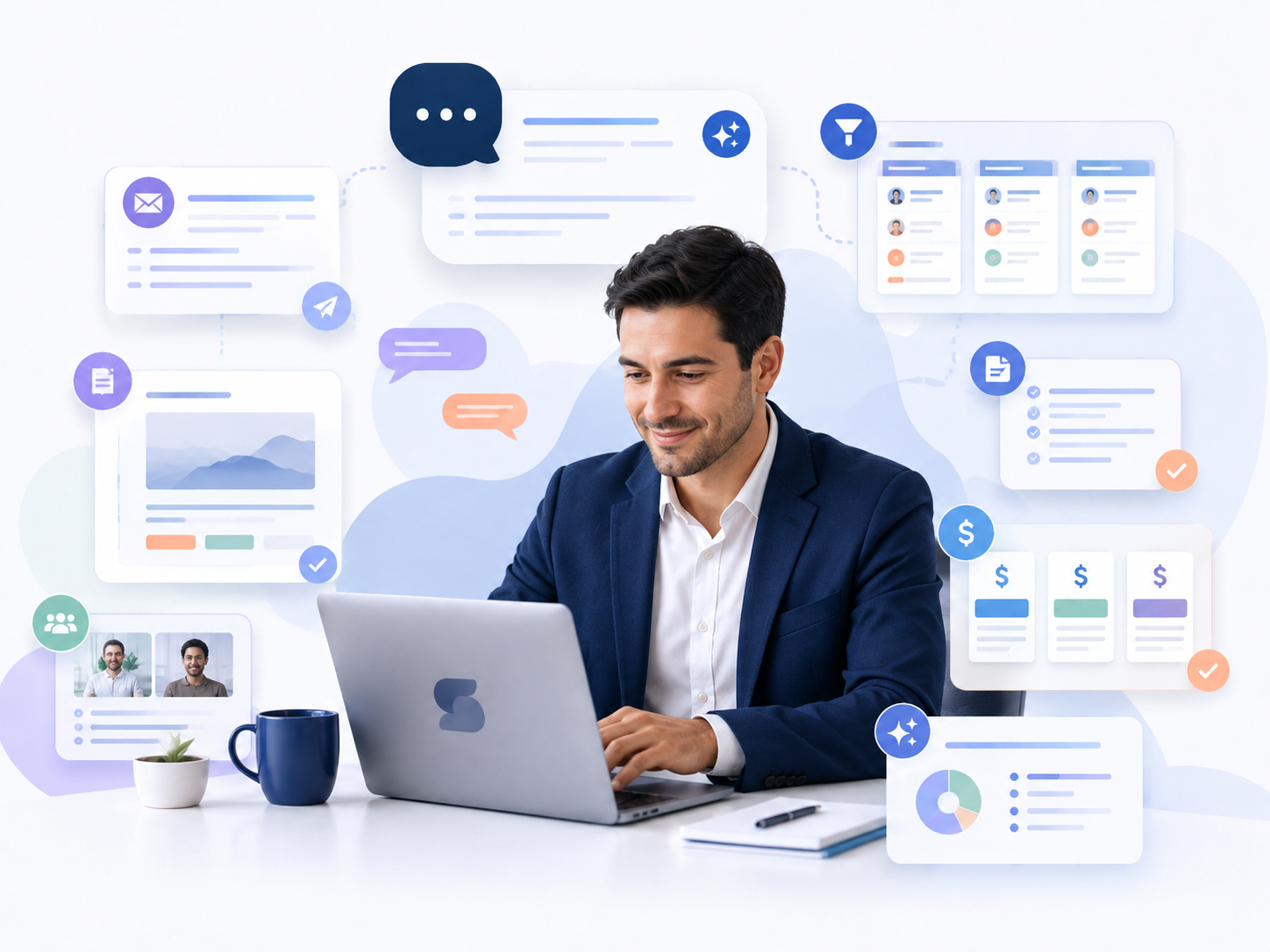 Social media evaluation with content and performance review